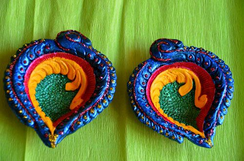 diwali handmade diyas