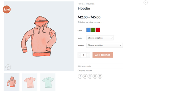 Features of WooCommerce aco Variation Swatches