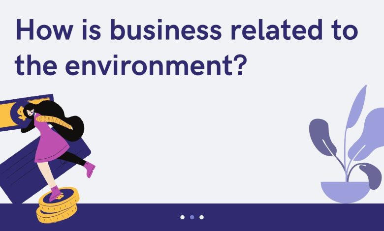 Photo of How is business related to the environment?