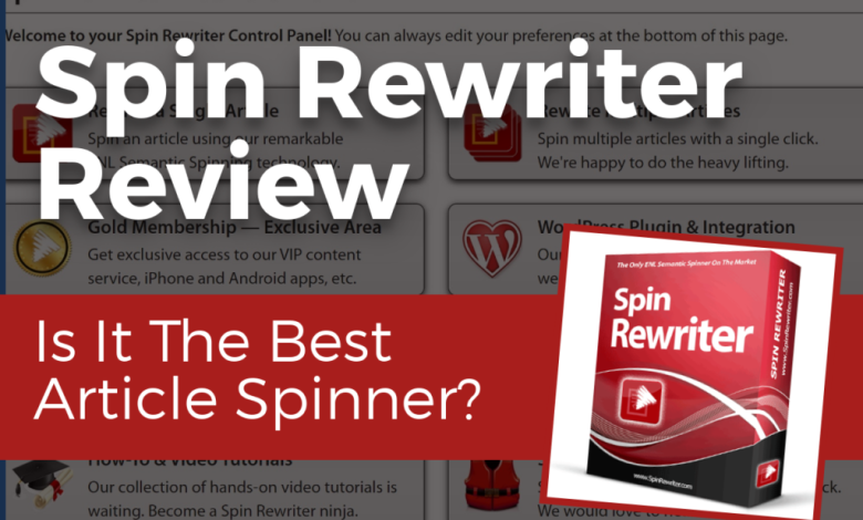 Spin Rewriter Review - Get 40+ Premium Bonuses FREE Today!